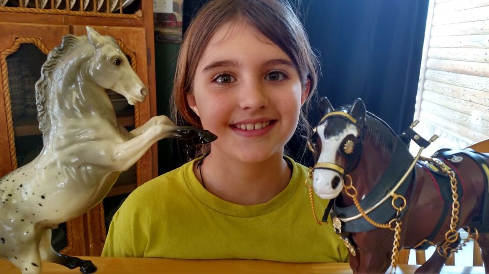 Chloe with Horse Toys