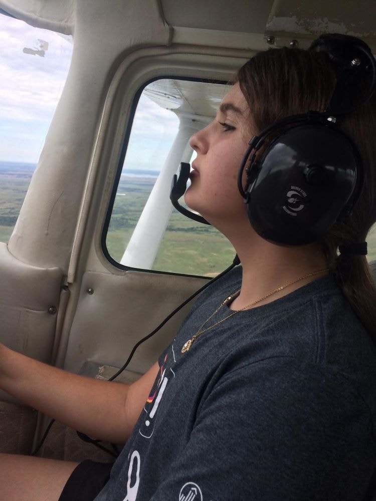 Chloe flying