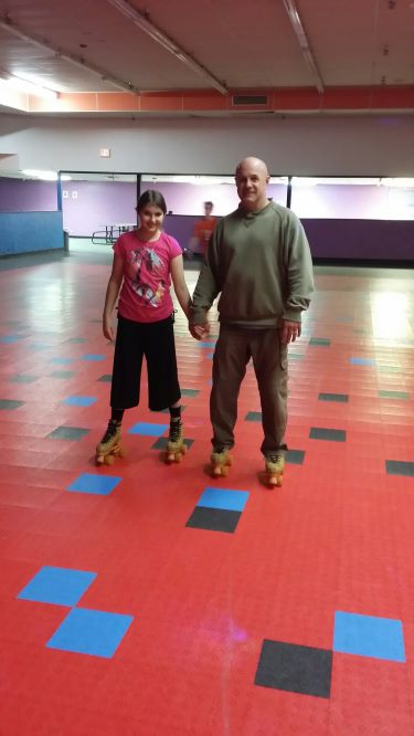 Chloe and Bud Skating