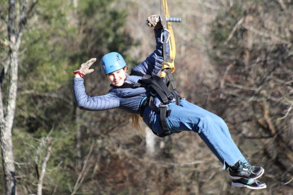 Chloe on Zipline